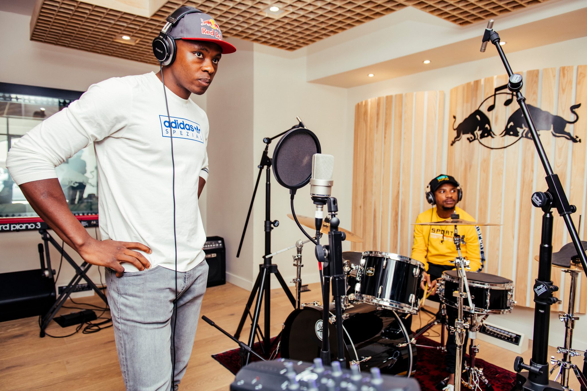 Kagiso Rabada And Da Capo Working Together At The Red Bull Music Studios Glam Africa