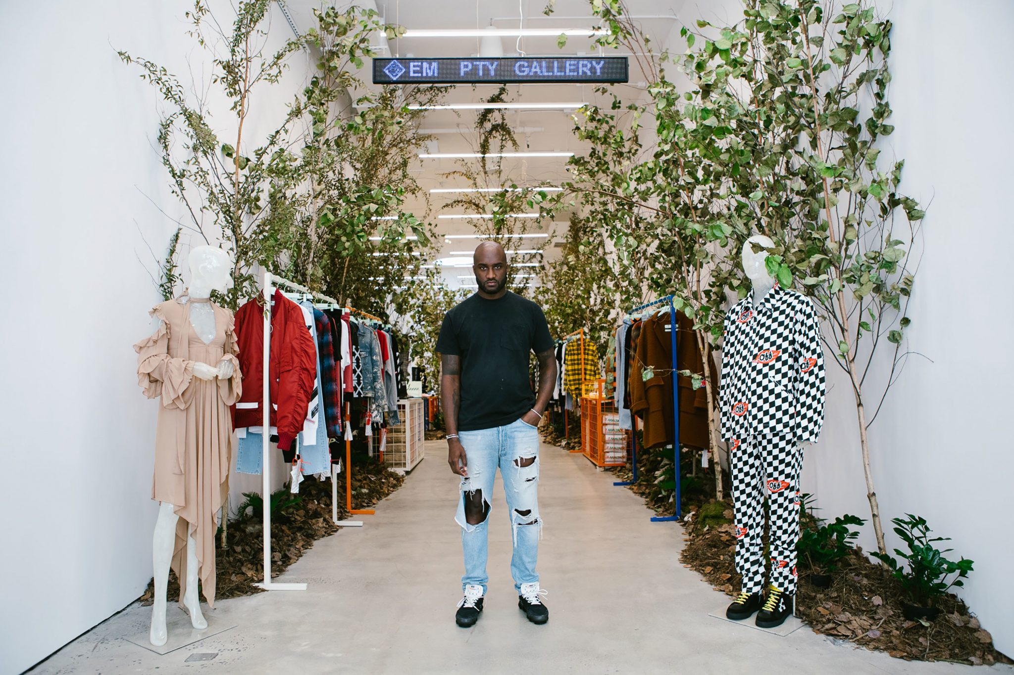 virgil abloh and AMO open off-white's flagship miami store
